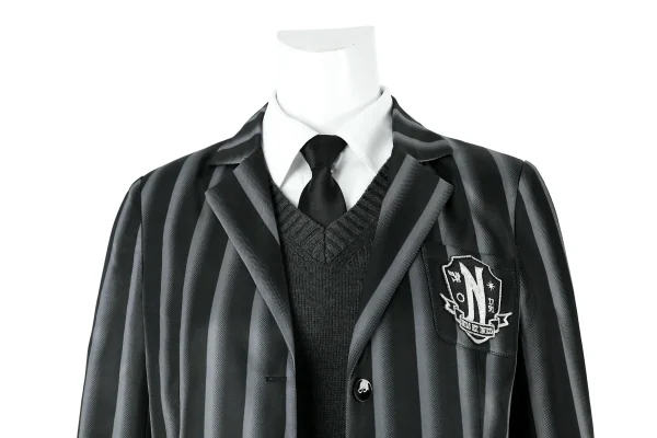 Wednesday Season 2 Wednesday Addams Nevermore Academy Uniform Cosplay Costume | TV Series Outfit