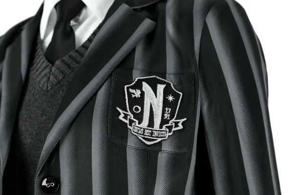 Wednesday Season 2 Wednesday Addams Nevermore Academy Uniform Cosplay Costume | TV Series Outfit