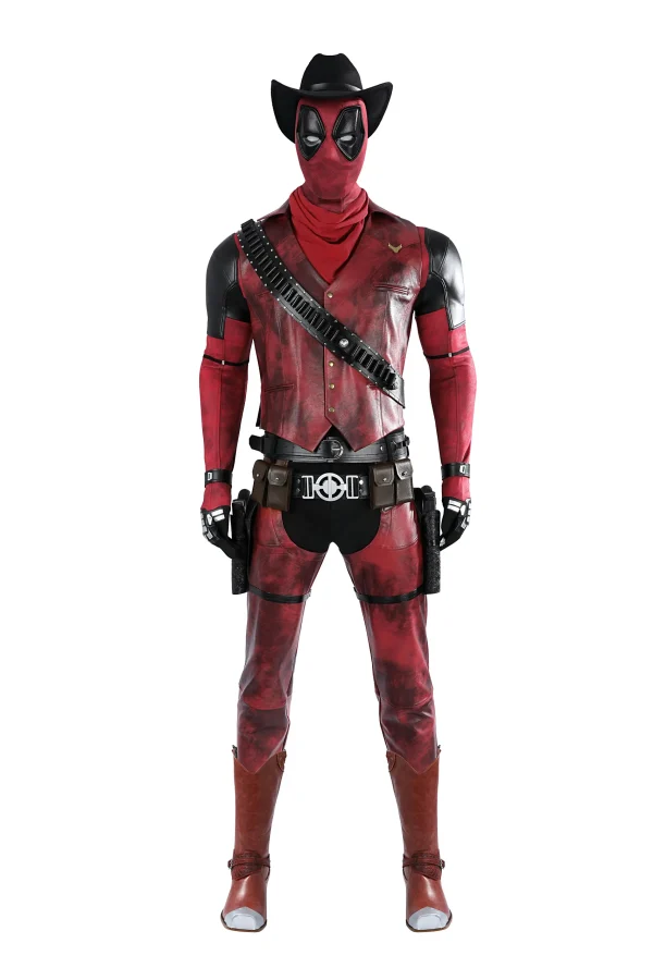 Deadpool & Wolverine Cowboy Deadpool Cosplay Costume | Movie Outfit