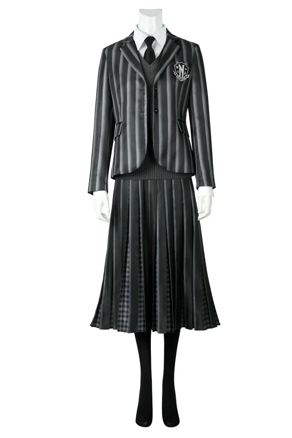 Wednesday Season 2 Wednesday Addams Nevermore Academy Uniform Cosplay Costume | TV Series Outfit