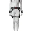 Black Widow Natasha Romanoff White Suit Cosplay Costume | Hero Outfit