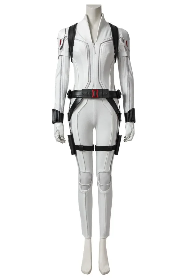 Black Widow Natasha Romanoff White Suit Cosplay Costume | Hero Outfit