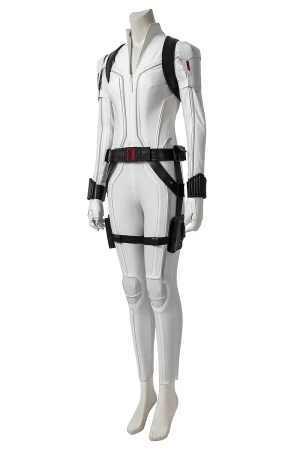 Black Widow Natasha Romanoff White Suit Cosplay Costume | Hero Outfit