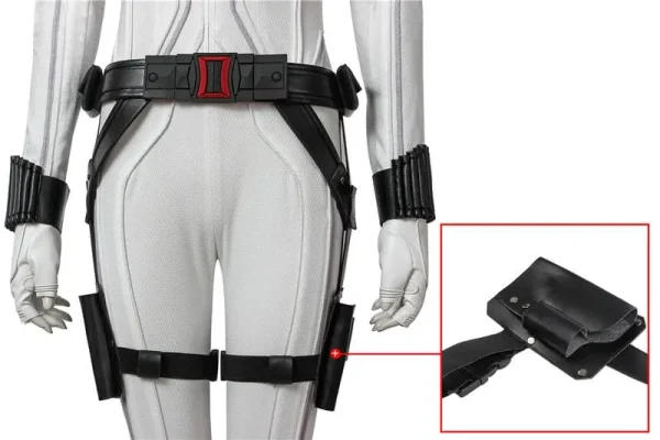 Black Widow Natasha Romanoff White Suit Cosplay Costume | Hero Outfit