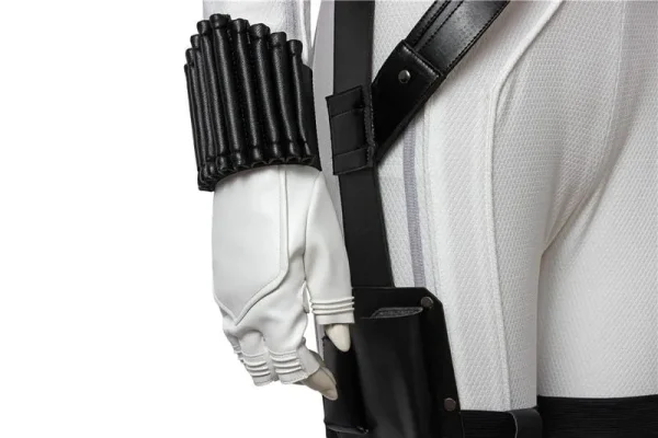 Black Widow Natasha Romanoff White Suit Cosplay Costume | Hero Outfit