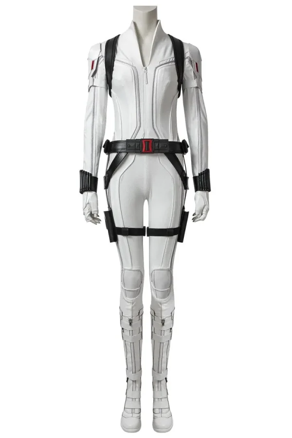 Black Widow Natasha Romanoff White Suit Cosplay Costume | Hero Outfit