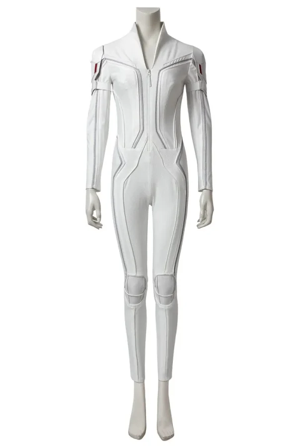 Black Widow Natasha Romanoff White Suit Cosplay Costume | Hero Outfit