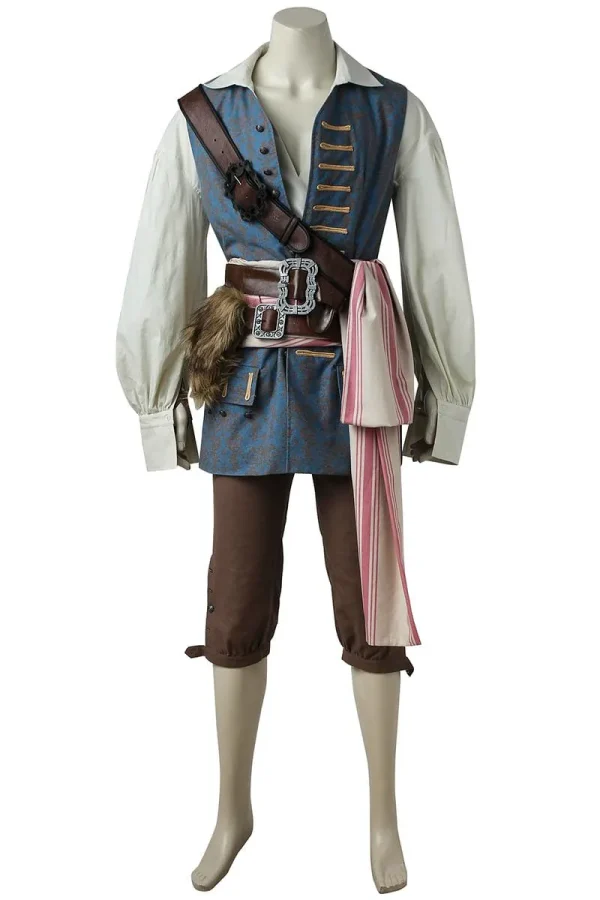 Pirates of the Caribbean: Dead Men Tell No Tales Captain Jack Sparrow Cosplay Costume | Movie Outfit