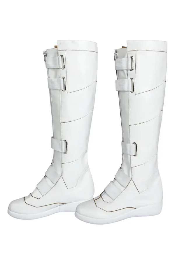 Black Widow Natasha Romanoff White Suit Cosplay Costume | Hero Outfit