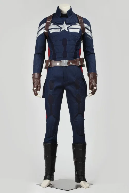 Captain America: The Winter Soldier Captain America Steve Rogers Cosplay Costume | Hero Outfit