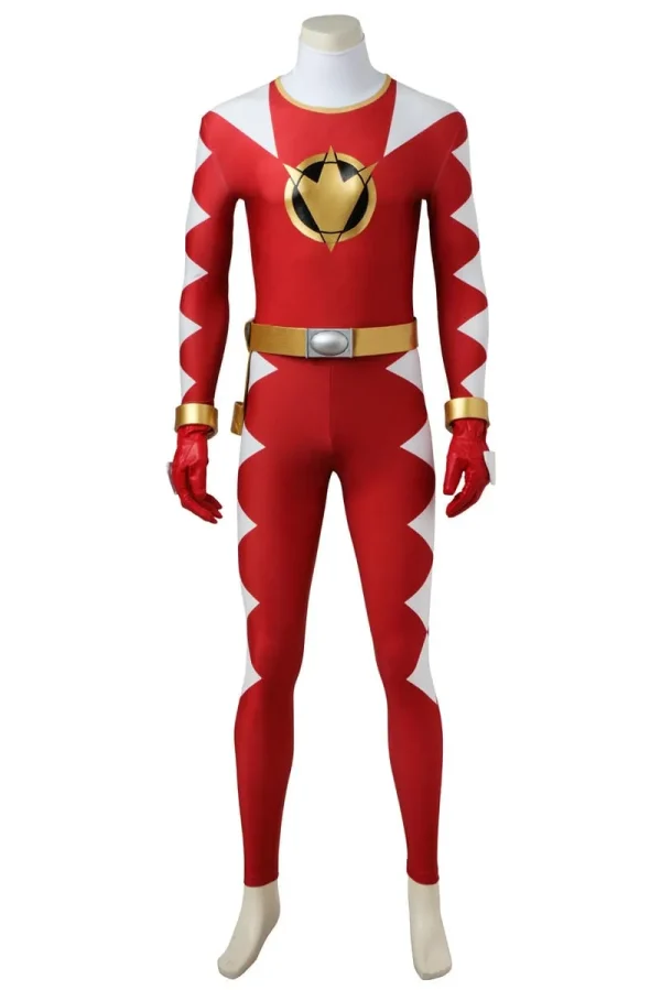 Power Rangers Dino Thunder Red Ranger Cosplay Costume | Hero Outfit
