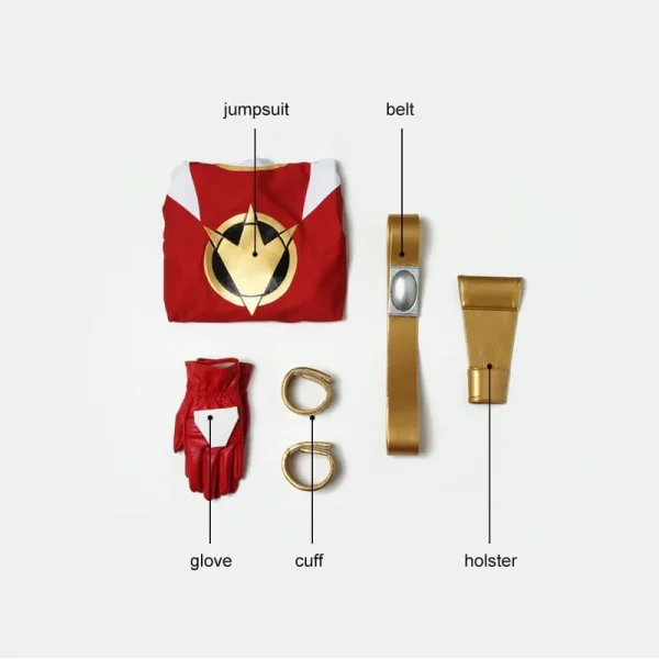 Power Rangers Dino Thunder Red Ranger Cosplay Costume | Hero Outfit