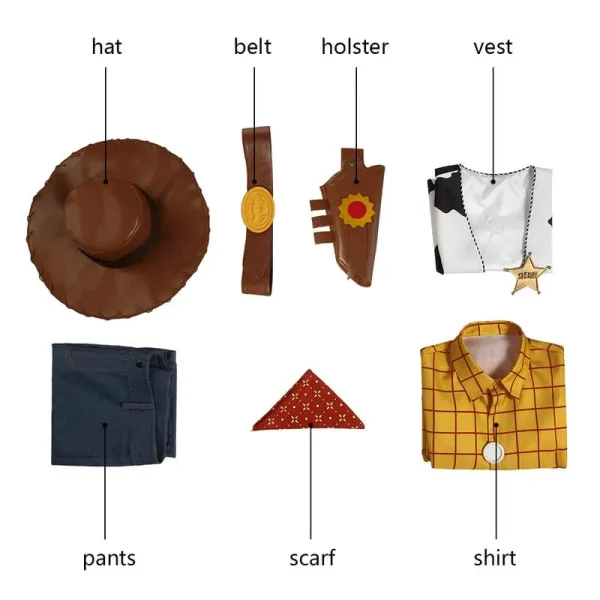 Toy Story Woody Cosplay Costume | Movie Outfit