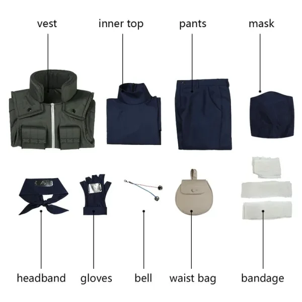 Naruto Kakashi Hatake Cosplay Costume | Anime Outfit
