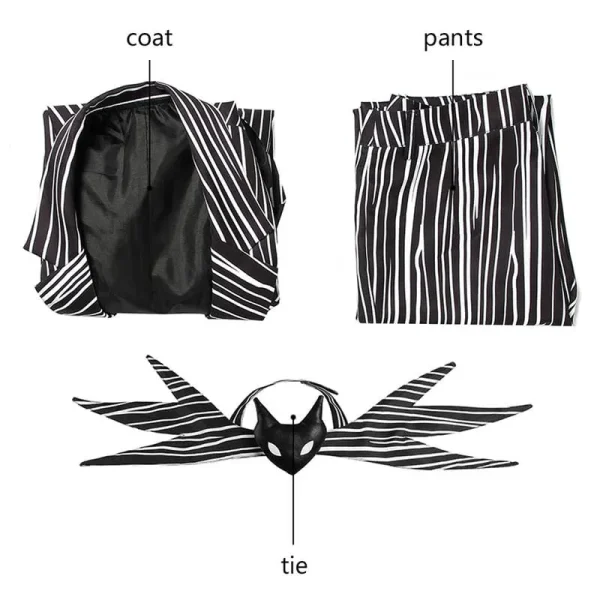 The Nightmare Before Christmas Jack Skellington Cosplay Costume | Movie Outfit