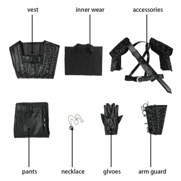 The Witcher Geralt of Rivia Cosplay Costume | TV Series Outfit