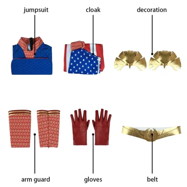 The Boys Season 1 Homelander Cosplay Costume | TV Series Outfit