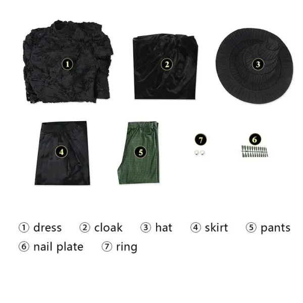 Wicked Elphaba Cosplay Costume | Movie Outfit