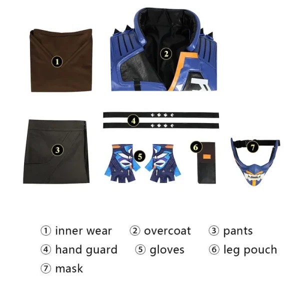 Valorant Yoru Cosplay Costume | Game Outfit