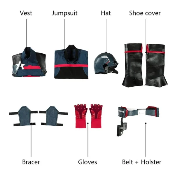 The Falcon and the Winter Soldier U.S. Agent Cosplay Costume | TV Series Outfit