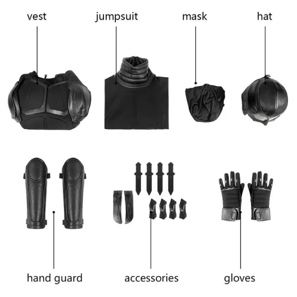 The Boys Black Noir Cosplay Costume | TV Series Outfit