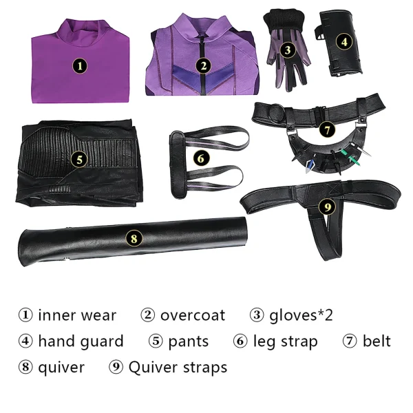 Hawkeye Season 1 Kate Bishop Cosplay Costume | TV Series Outfit